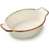 LIONESS Justcolor Sesame Crema-mini casseruola ovale cm 13 h 2,8 (minimo 6 pezzi)