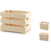 CALDER Cassetta legno cestino cm 12x6x8