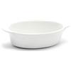 LIONESS Justwhite Mini casseruola ovale in porcellana bianca cm 13 h 3,5 (minimo 6 pezzi)