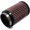K&N Filtro Aria Universale Rotondo 62mm flangia, 89mm diametro esterno, altezza 127mm (RU-0810)