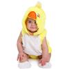 Dress Up America Costume da Anatroccolo - Tutina in Peluche per Neonati e Bambini con Cappuccio e Becco - Morbido Costume da Animale Giallo per Bambini e Bambine - Travestimenti e Giochi di Ruolo