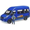 Bruder Mercedes Benz Sprinter Pulmino con Autista - Veicolo Passeggeri Realistico in Scala 1:16