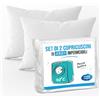 SWEET NIGHT Sweetnight - Set di 2 copricuscini Impermeabili 65x65 cm | Lenzuolo Impermeabile e microtraspirante | Morbido e Silenzioso | Lavabile a 90°C | Chiusura a Cerniera