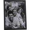 DRW Set di 2 portafoto per foto da 15 x 20 cm in alluminio nero 16,8 x 21,8 x 2 cm