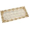 DRW Centro Rettangolare in Madreperla con Fiori in Rilievo in bitono 40x20cm, Multicolore, estandar