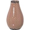 DRW Vaso da tavolo in ceramica in rosa 16 x 26 cm