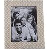 DRW Set di 2 portafoto per fotografia da 15 x 20 cm in legno dm con disegno in naturale e bianco 22 x 27 x 1,2 cm