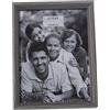 DRW Set di 2 portafoto per foto da 15 x 20 cm in legno dm e carta in grigio scuro 17,4 x 22,4 x 3 cm