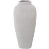 DRW Vaso da tavolo in ceramica in tono chiaro 17x35cm