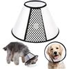 WYFCR Pet Cone Recupero, Collare protettivo regolabile Elizabeth Recupero per cani di grandi dimensioni, Anti-Bite Lick Copertura di sicurezza del collo (circonferenza del collo 35-40cm)