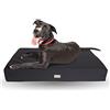 Ligo Paul - Letto per cani in memory foam rivestimento rimovibile, materassino Cane, Materasso cuccia cane cuscino per Cani Sfoderabile e lavabile a 90 gradi. M | ANTRACITE
