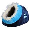 Trixie Cane Cuccia Igloo Minou Peluche Azzurro CM.35