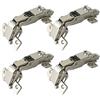 LIKERAINY 170 Grado Cerniera 35mm Battuta Esterna con Ammortizzatore Montaggio Clip on per Ante Mobili da Cucina Gabinetto Cerniere per Armadio Porta 4 Pezzi