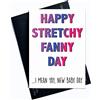 Wall Smart Designs New Baby scheda di giorno, Good Luck, carte Rude inappropriato, carta Swearing elastico Fanny Day, Expecting Baby Day, carte divertente PC251