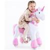 Ponycycle Ufficiale Classico Modello U Unicorno che Cammina Giocattolo Cavalcabile per Bambini Macchina Unicorno (con Freno e Suono/altezza 90 cm/Taglia 4 Per 4-7 Anni) Unicorno Rosa Ux402