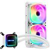 Enermax Dissipatore cpu a liquido Enermax Aquafusion ADV 240mm Bianco [ELC-AQFA240-SQA-W]