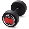 DIAMOND FITNESS Diamond Manubrio Tondo con Rivestimento in Gomma Peso 32 kg FINE SERIE