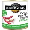 Il Nutrimento Fagioli borlotti italiani lavorati dal fresco 400 g BIO