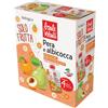 Baule Volante Fior di Loto Solo Frutta in doypack pera e albicocca 4 pezzi 4 x 100 g BIO