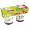 Sojade Dessert di soia con frutta al lampone e rosa 2x125 g BIO