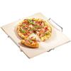 Kuchenprofi Pietra Refrattaria Quadrata per Pizza con Supporto 35 x 38 cm