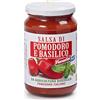 Fiorentini Alimentari Spa Salsa Biologica Pomodoro e Basilico Fresco 340 g - Salsa Artigianale Italiana