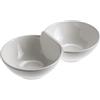 LEONE Ciotola doppia melamina bianco cm 24x8x4,3h