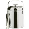APS Set portaghiaccio rotondo inox chiuso Ø cm 14x22h 1,3 litri con pinza