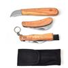ram Set 3 coltelli Forest Collection, mushroom knife, roncola castagnino con fodero