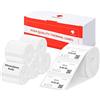 Phomemo 6 Rotoli Di Etichette Phomemo M120/M110, 1,18 X 0,78 (30 X 20 Mm) Carta Termica Per Etichette Per La Stampante Di Etichette Phomemo M120/M110/M200/M220, Carta Termica Bianca Per Codici A Barre