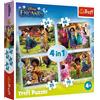 Trefl-la nostra Magica 4 in 1, 35 a 70 Elementi Personaggi delle Fiabe Disney Encanto, per Bambini dai 4 Anni in su Puzzle, Colore, 34615