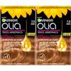 Garnier Olia Tinta Capelli Permanente Senza Ammoniaca Colorazione con Oli di Fiori di Origine Naturale ad Azione Illuminante e Nutriente Colore 7.3 Biondo Dorato - 2 Confezioni