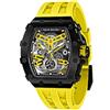 TSAR BOMBA Luxury Orologio Uomo Silicone Tonneau Automatico Giapponese Orologi da polso da Uomo Scheletro 50M Impermeabile Zaffiro Cristallo Luminoso Classico Regalo per gli Uomini