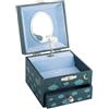 TROUSSELIER - Volpe nella foresta - Scatola musicale portagioie - Regalo per bambini - Il Flute incantato di Mozart - Blu Scuro Fosforescente