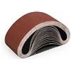 Sruhrak Nastri Abrasivi 75 x 457 mm - Grane 180 Carta Abrasiva per Levigatrice a Nastro, per Levigare,Limare,Affilare e Rimuovere Metallo/Legno (15 Pezzi)