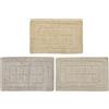DKD Home Decor Tappeto da bagno Colore Marrone e Beige, Cotone (60 x 40 x 1 cm) (3 pezzi) S3036702 - EAN: 8424001974917