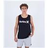 Hurley Everyday One And Only Solid Tank Maglietta, Nero, S Uomo