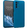 kwmobile Custodia Compatibile con Oppo A74 (5G) / A54 (5G) Cover - Back Case per Smartphone in Silicone TPU - Protezione Gommata - blu indaco