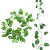 LAMXD Edera artificiale, 1 confezione di edera falsificata, piante false, ghirlanda di vite falsificata, foglie verdi,piante da vino da appendere per matrimoni, tessuti per la casa (Scindapsus)
