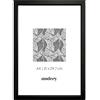 Modery Cornice Nera da Parete per Foto e Poster A4 (21x29.7cm), in Legno, Nero