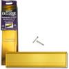 STORMGUARD 06SR0310000G Coperchio per cassetta delle lettere con spazzola e amp; Ribalta per uso interno o esterno: finitura oro, dimensione esterna, 293 x 77 mm
