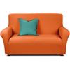 Caleffi 55634 Cotone 1 Posti Magic Copridivano Elasticizzato, Arancio
