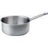Pentole Agnelli COIX3107E28 Linea Acciaio Casseruola Bassa con Manico, Argento, 28 cm