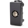 Aigostar Presa TV maschio nera compatibile anche con BTicino Livinglight