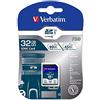 Verbatim Pro Flash Card SD, 32GB, Nero