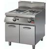 Friggitrice a 2 vasche da lt. 17 + 17 a GAS. Dim.cm. 80x73x85H. - Potenza termica 33 Kw.