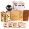 Pure Xocolate Kit Cioccolato Fai Da Te-Crea Cioccolato Bianco, Fondente, Al Latte-Include Sciroppo d'Agave, Stampo Silicone, Termometro, Ciotola, Spatola - Vegan, Poco Zucchero