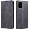 OKZone Cover per Samsung Galaxy S20 Plus, Custodia Flip Pelle Portafoglio Magnetica Libro [Slot Schede], Silicone TPU Bumper Wallet Supporto Cover, Antiurto [Kickstand] (Nero)