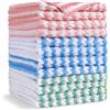 Vicloon Strofinacci Cucina, 12 Pezzi 30X30CM Asciugamani da Cucina, Panno di Pulizia in Microfibra Molto Assorbente, Panni da Cucina Riutilizzabili, 3 Colori