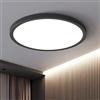 OTREN Plafoniera LED Soffitto 48W, Lampada Bagno Moderna Rotondo 4800LM, Lampadario Luce per Soggiorno, Camera da Letto, Cucina, Ufficio, Balcone, IP44, Ø40CM*H2.4CM, 4000K Bianco Naturale